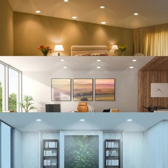 6 Pack Feit Electric LED 5-Color Choice BR30 65W Equivalent 750 Lumen Soft White - Picture 3 of 13